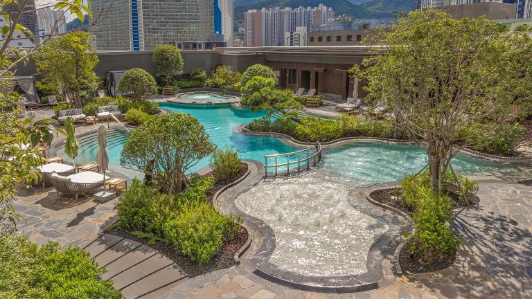 Lotte Hotel Busan, outdoor swimming pool, Busan, panoramic view