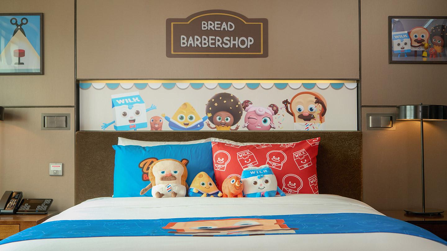 bread barbershop,bread,character,kids,room
