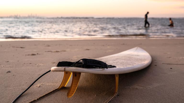 서핑, 여름, 바다, 휴가