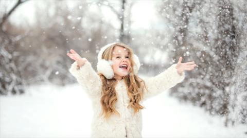 Little Girl in Snow